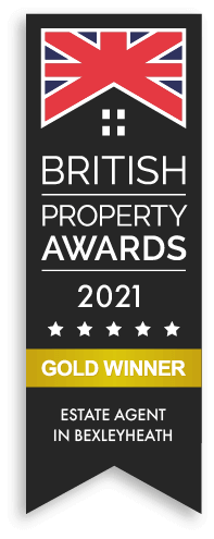 Gold Medal at the British Property Awards 2021 as the best local estate agent in Bexleyheath.